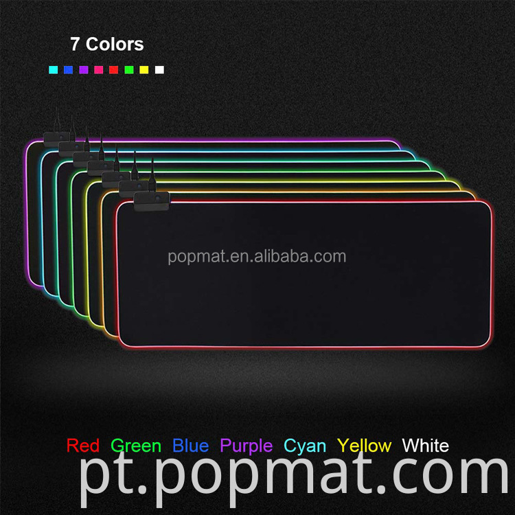 Alta de borracha de borracha de alta qualidade Base de borracha USB Mouse almofadas para jogos personalizados Mouse LED Mouse